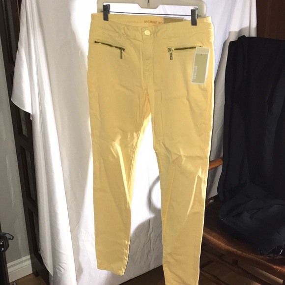michael kors jeans yellow